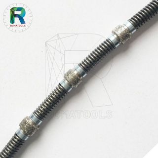 10.5mm romatools electroplated diamond wire for marble cutting