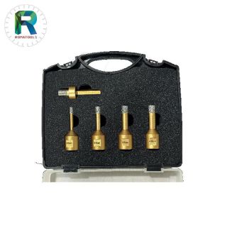 Vacuum brazed diamond core bits 5pcs kits VBS04