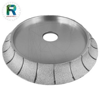 Half Bullnose Diamond Vacuum Brazed Profile Grinding Wheels Abrasive Tools for Efficient Marble Edge